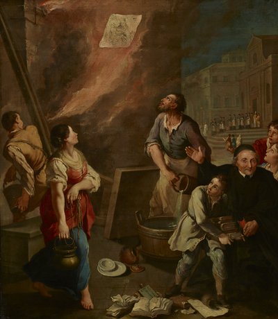Modello per Madonna del Fuoco, protettrice di Forlì da Aureliano Milani